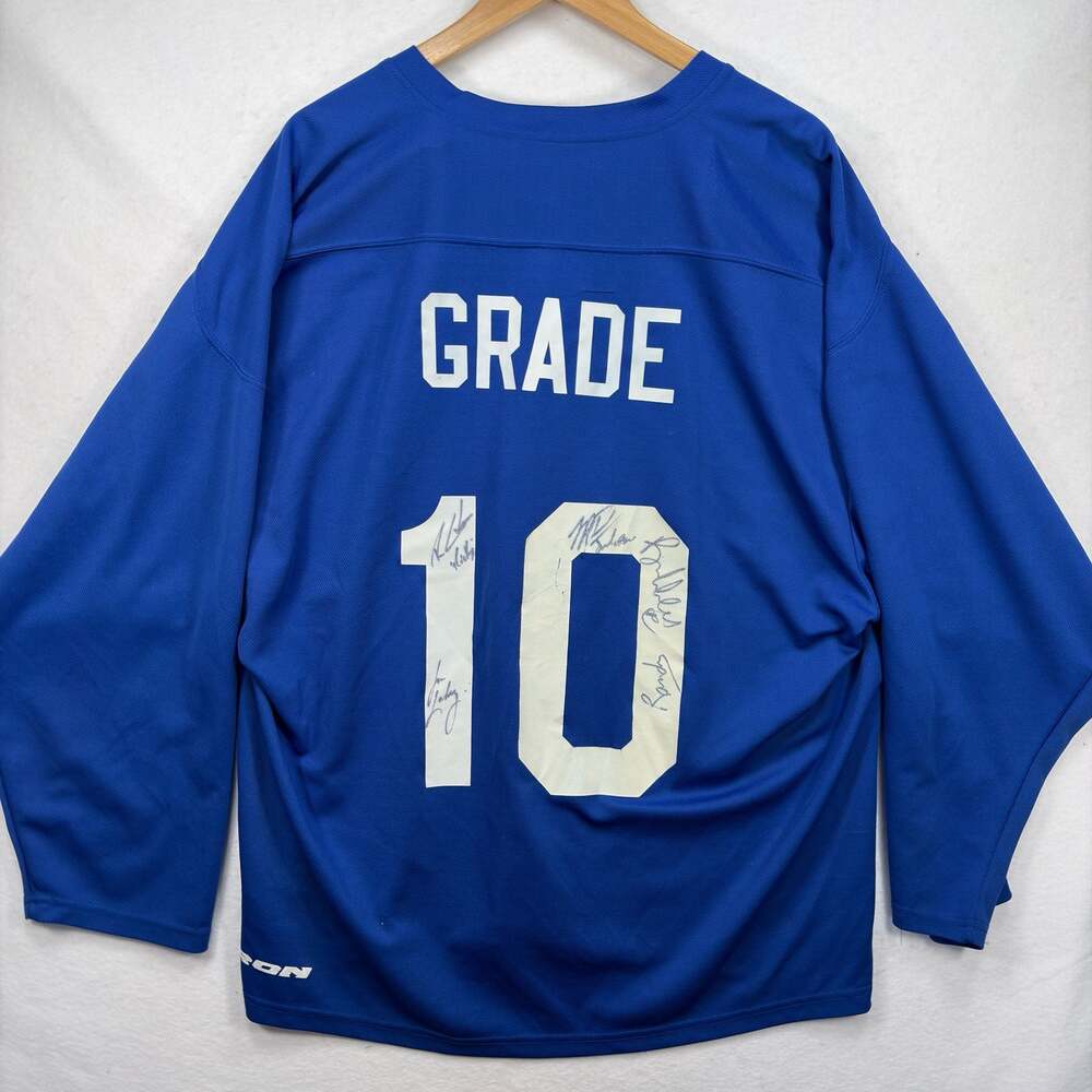 Trailer Park Boys Signed Jersey Mens XL Sunnyvale Grade 10 Lahey Ricky Bubbles